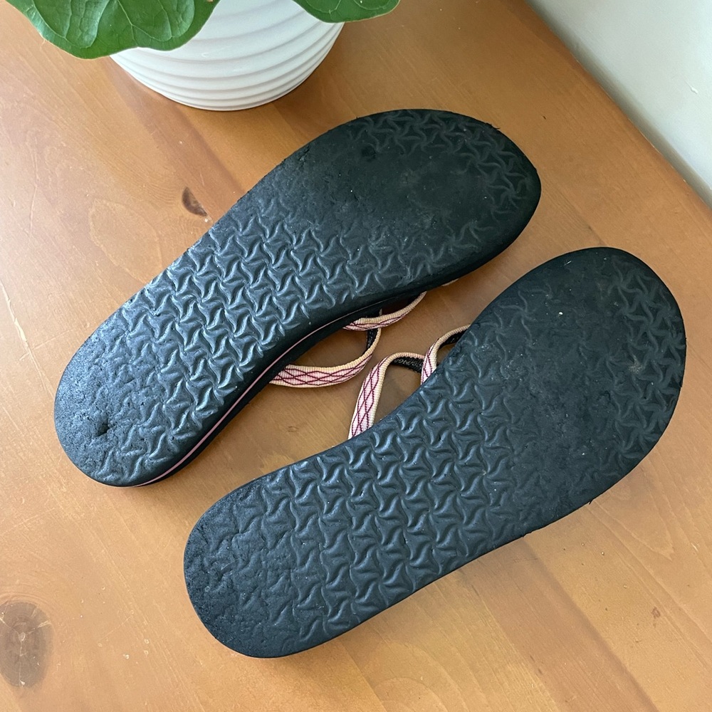 Teva Black Sandals with Pink Straps - Picture 5 of 7
